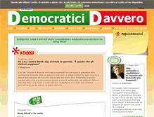 Tablet Screenshot of democraticidavvero.it